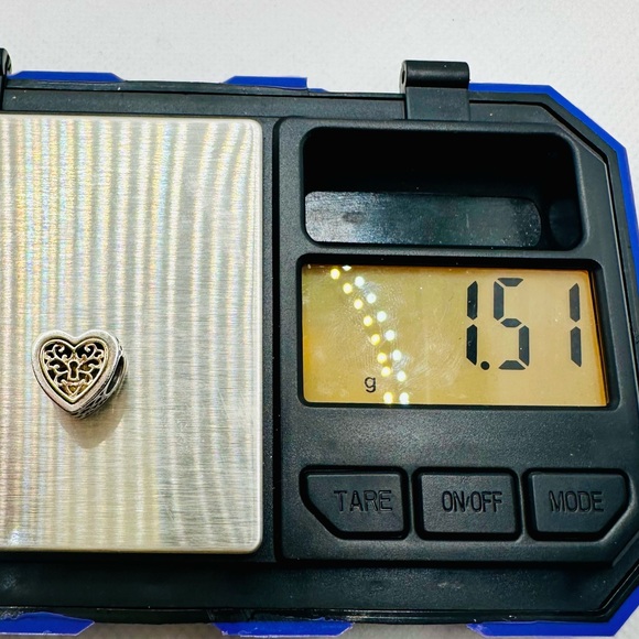 EUC Pandora 791740 Sterling Silver & 14k Yellow Gold Locked Hearts Heart Charm - Picture 15 of 15